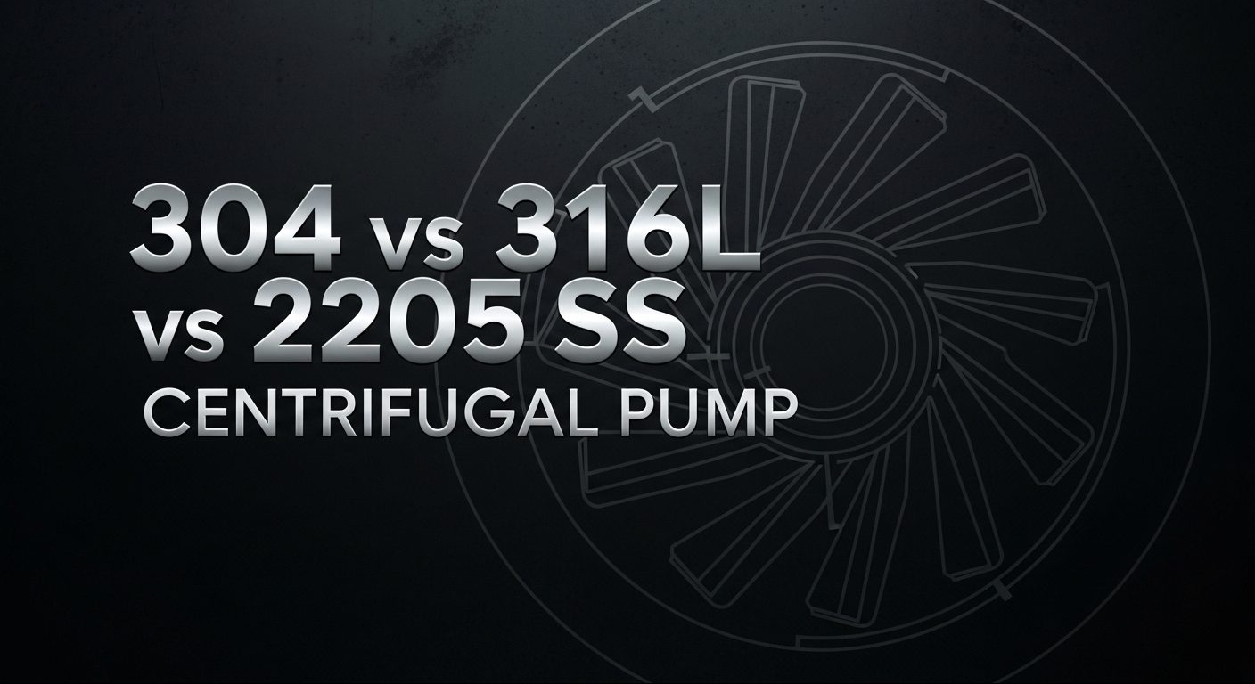 304 vs 316L vs 2205 SS Santrifüj Pompa