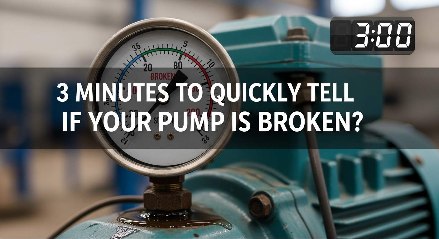 3 Minutes to Quickly Tell If Your Pump Is Broken?