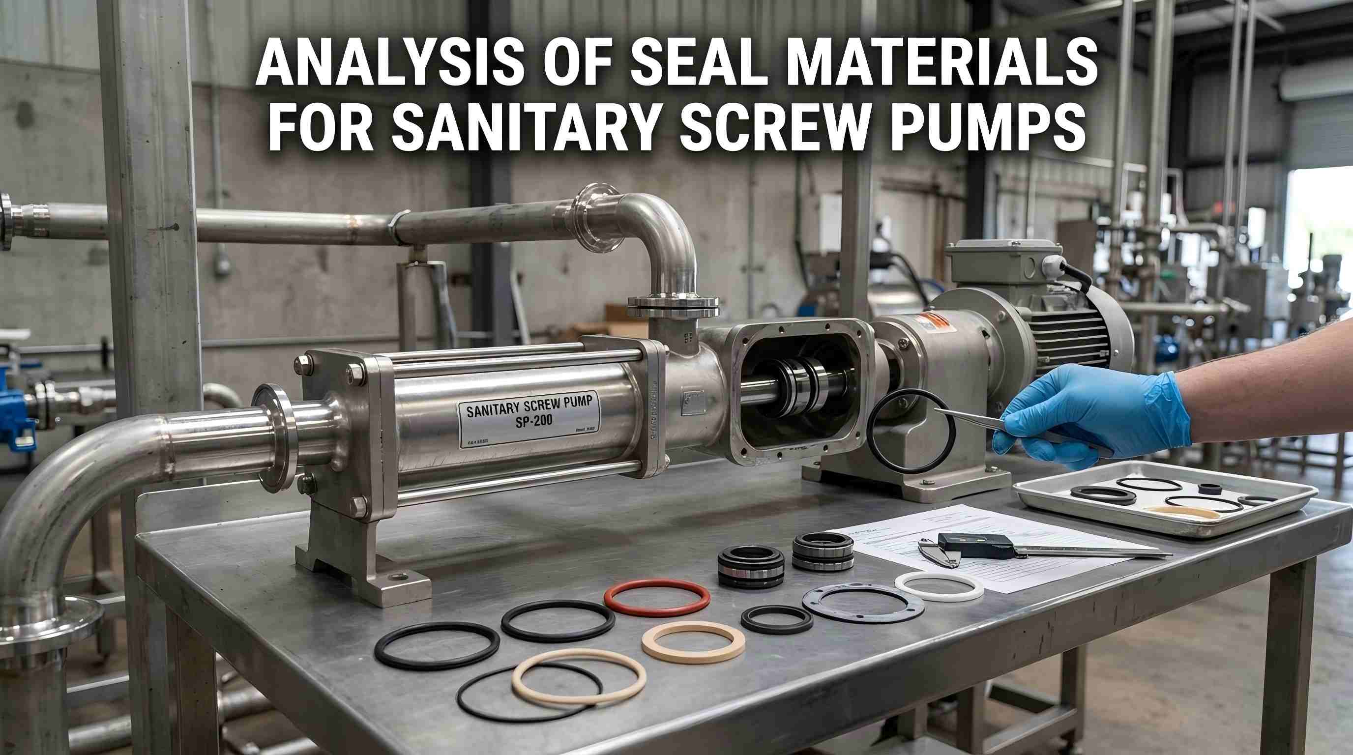 Sanitary pump seal parts